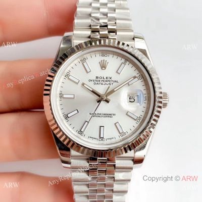 NEW UPGRADED Rolex Datejust II 41mm Silver Dial Jubilee Strap Watch V3